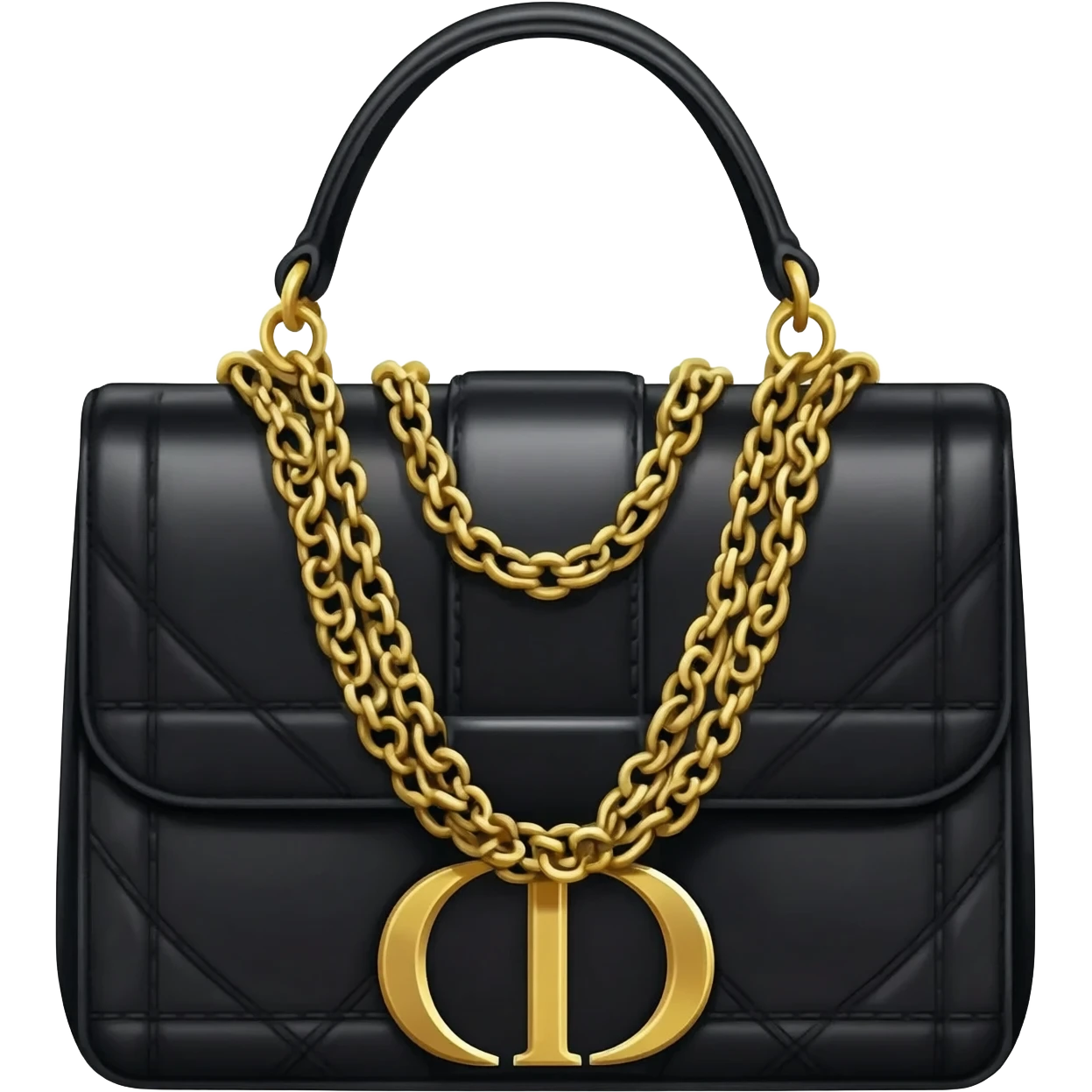 black color lady dior bag emoji