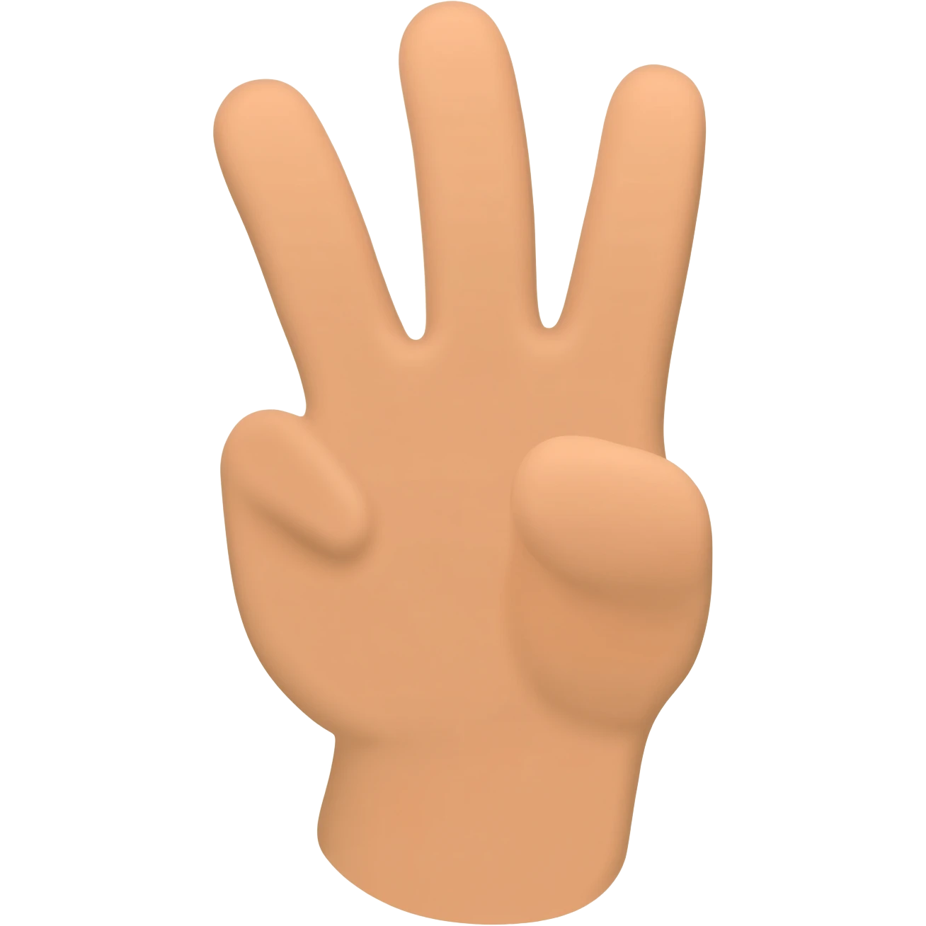 a foot doing a peace sign emoji