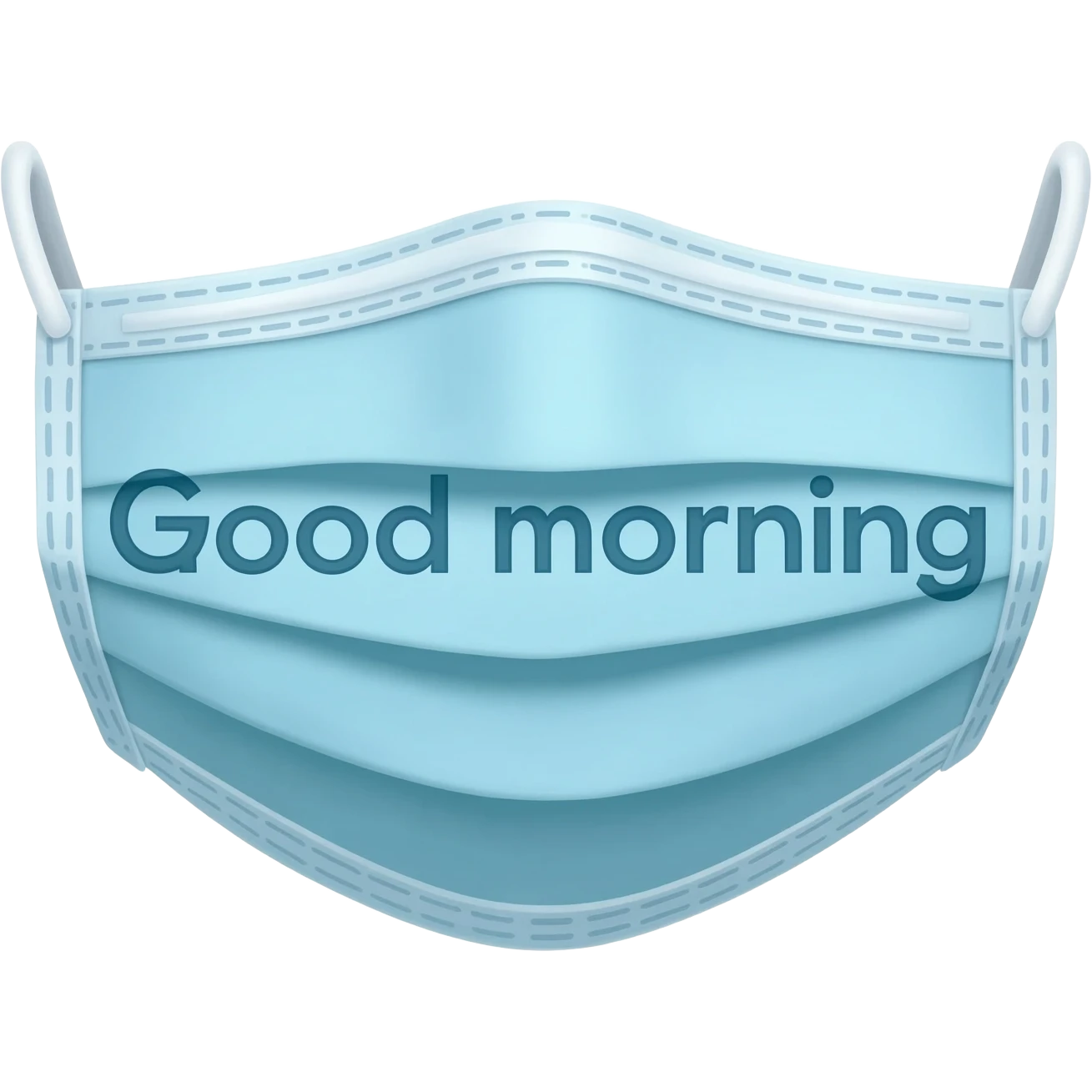 Good morning Face mask emoji