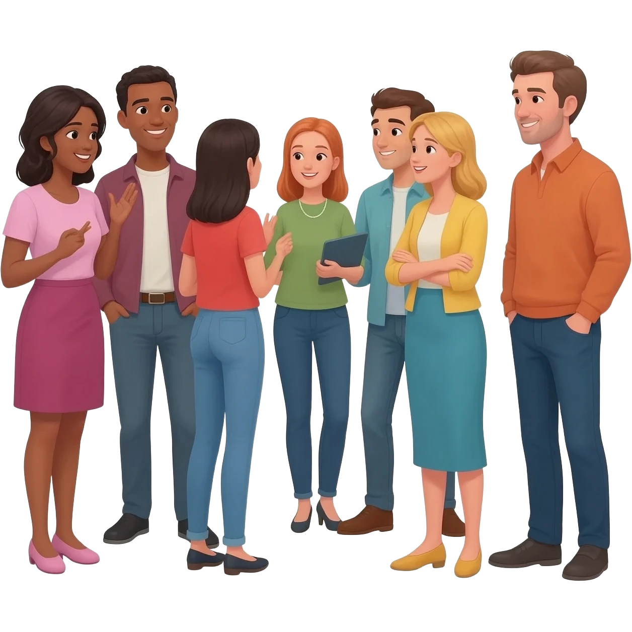 gente reunida charlando emoji