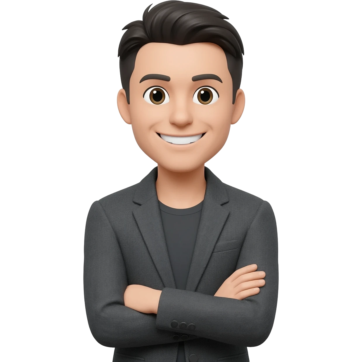 😏 smile arms folded emoji