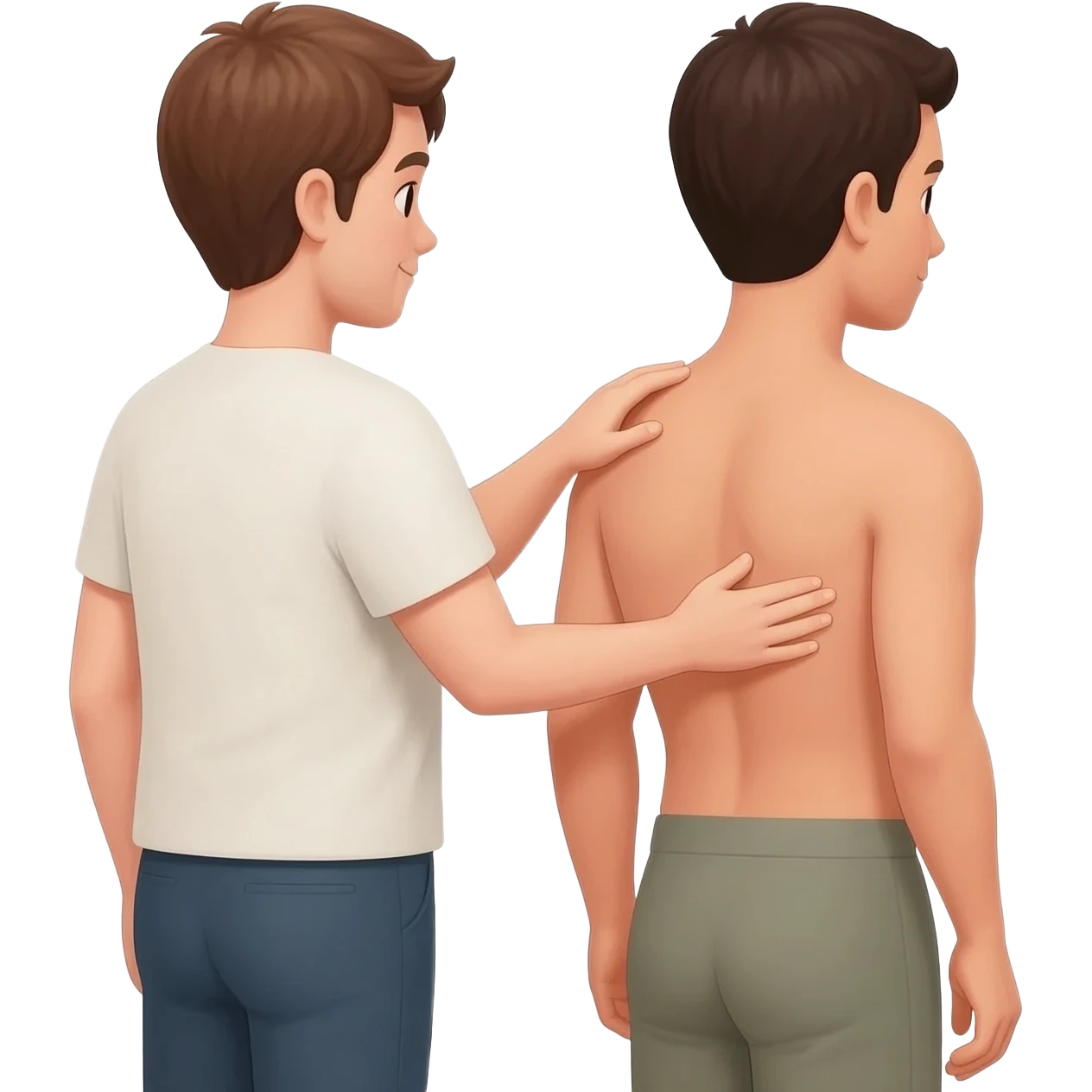 Massage the back emoji