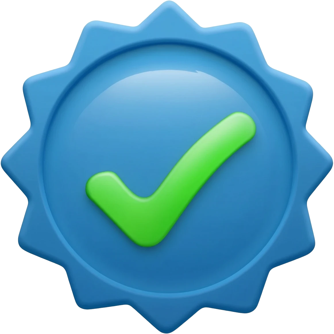CREATE A  VERIFIED BLUE emoji