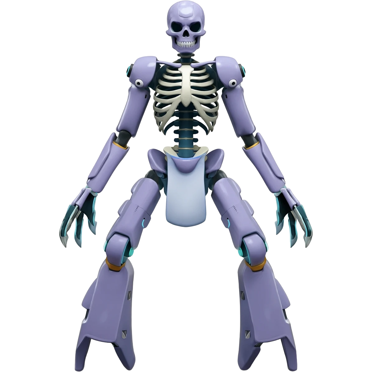 futuristic Skeleton-Cyborg-Manectric-Electrike-Salandit-Cubone-Umbreon-Marowak-Draco-Fakémon-hybrid-creature (full body), 4 legs emoji