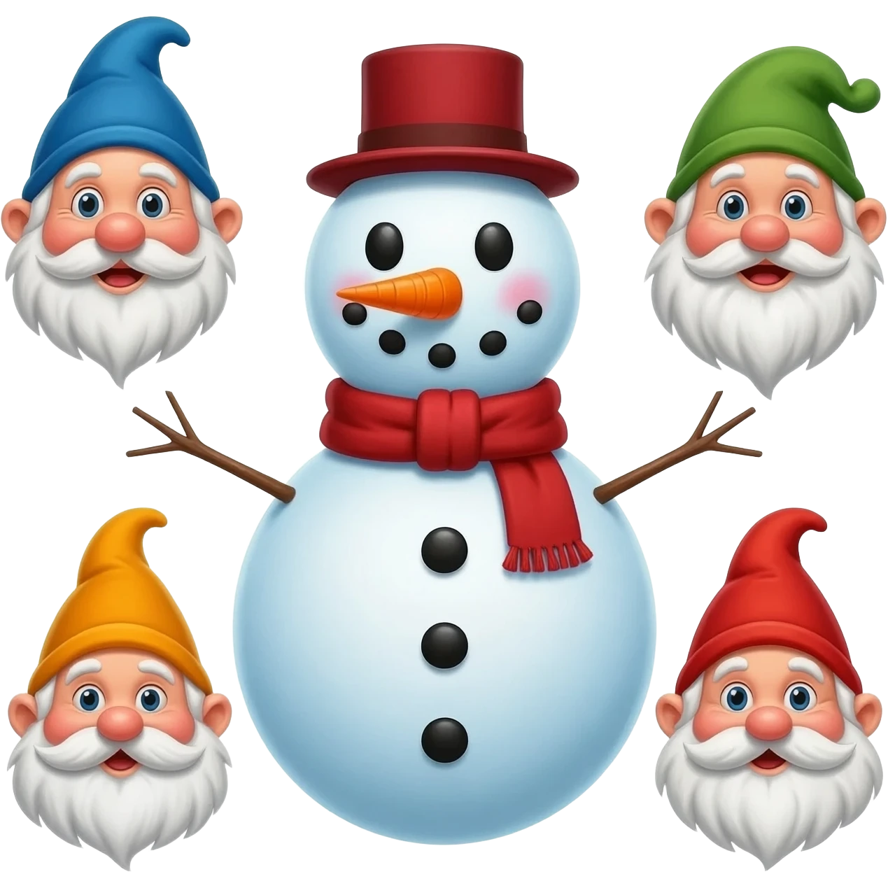 napravi mi emoji snezana i sedam patuljaka emoji