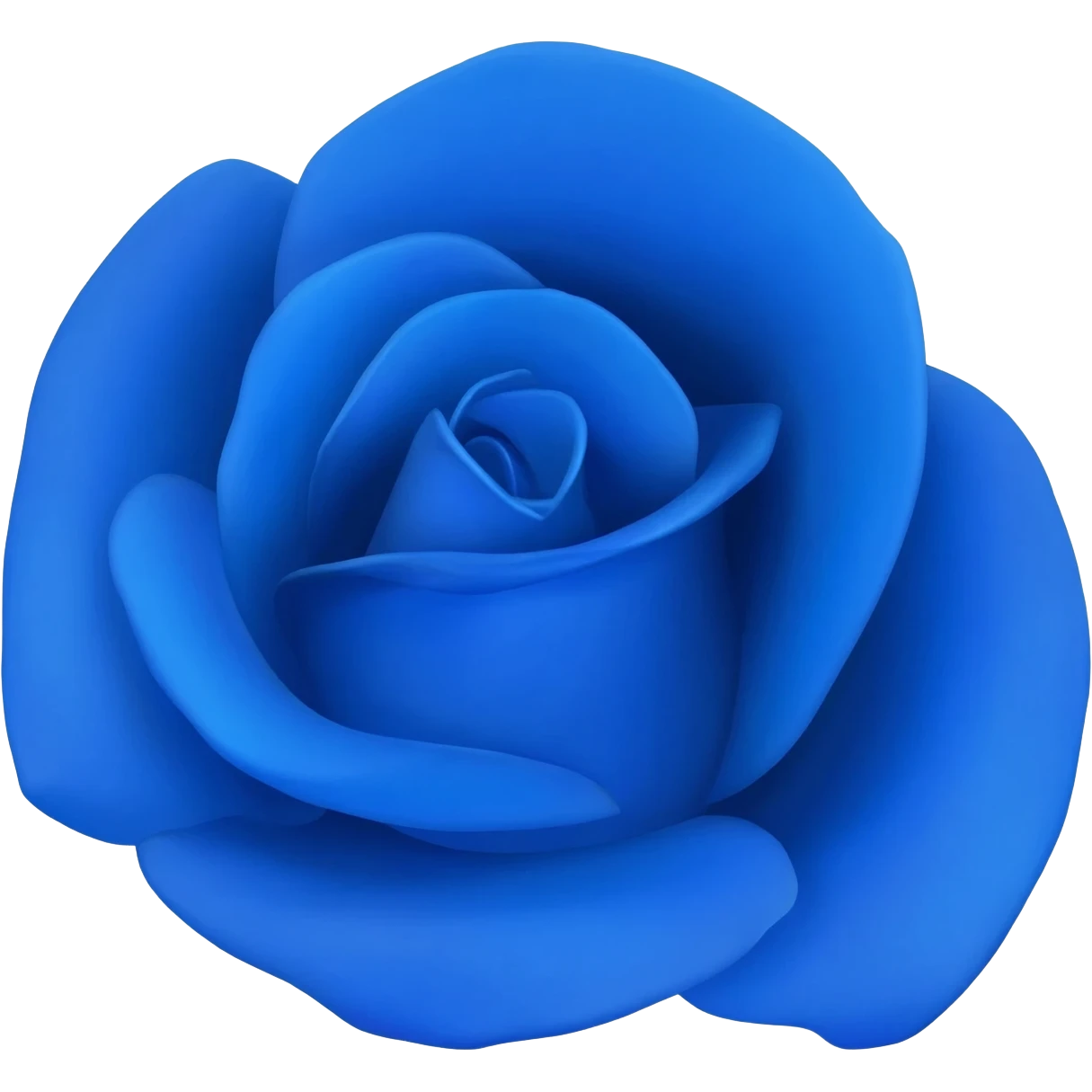 Rosa azul emoji