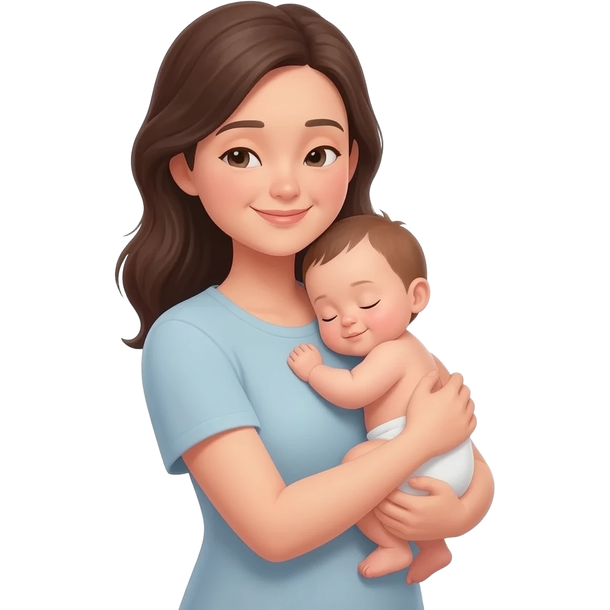 Mother with baby emoji