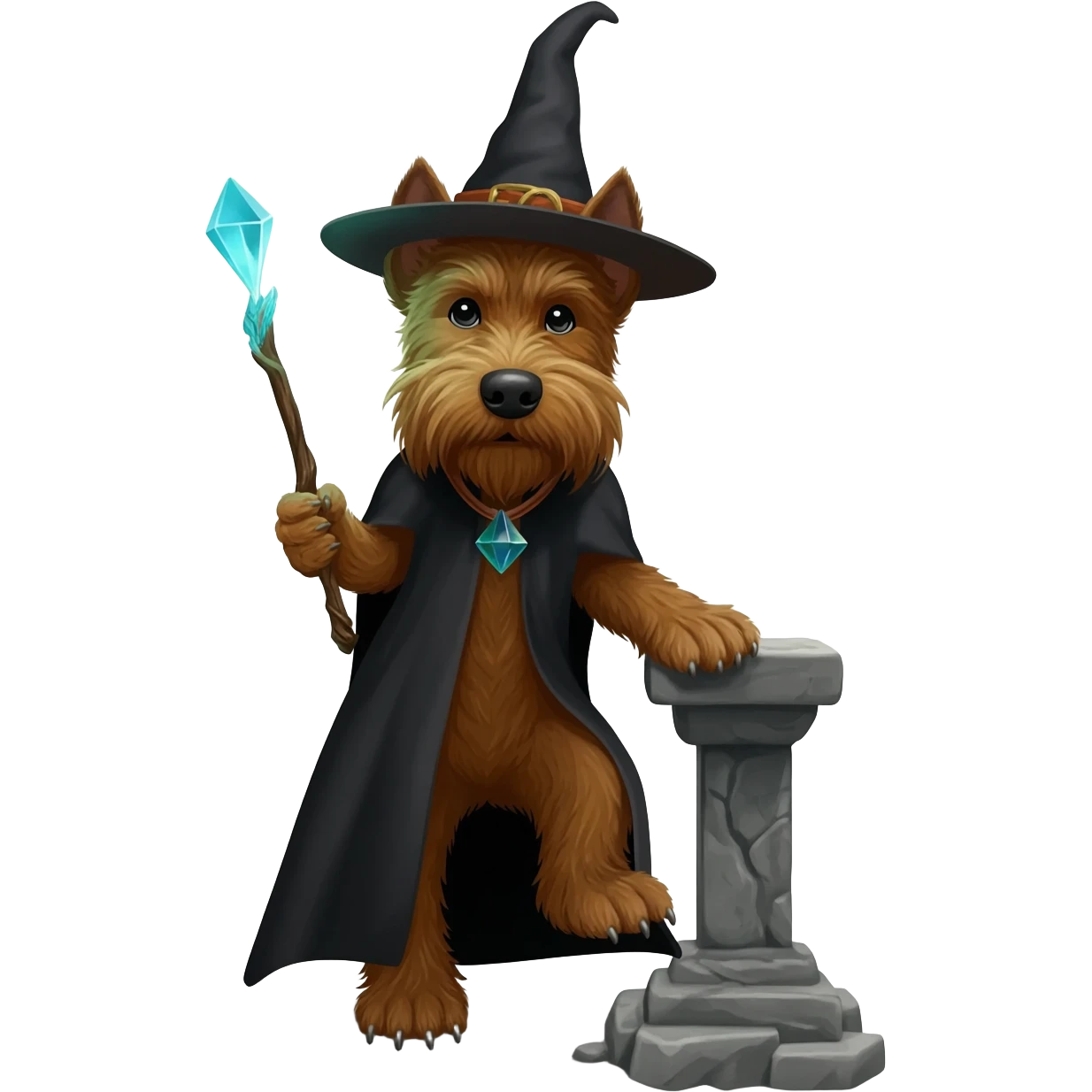Dog wizard emoji