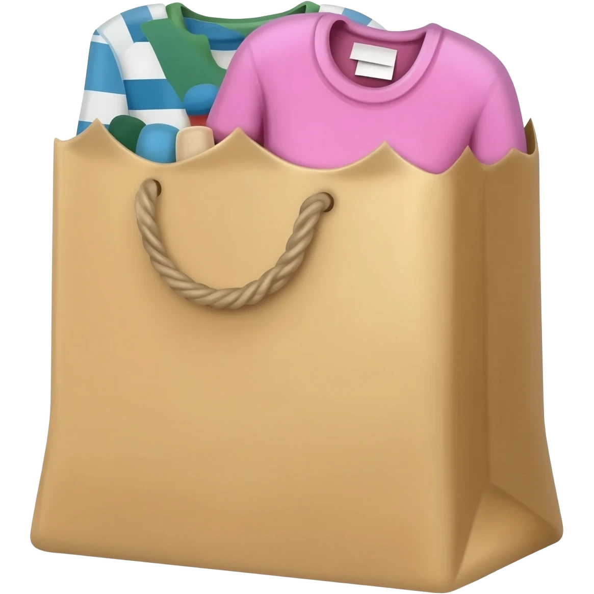 CREA UN EMOJI DE UNA BOLSA DE COMPRAS DE ROPA emoji