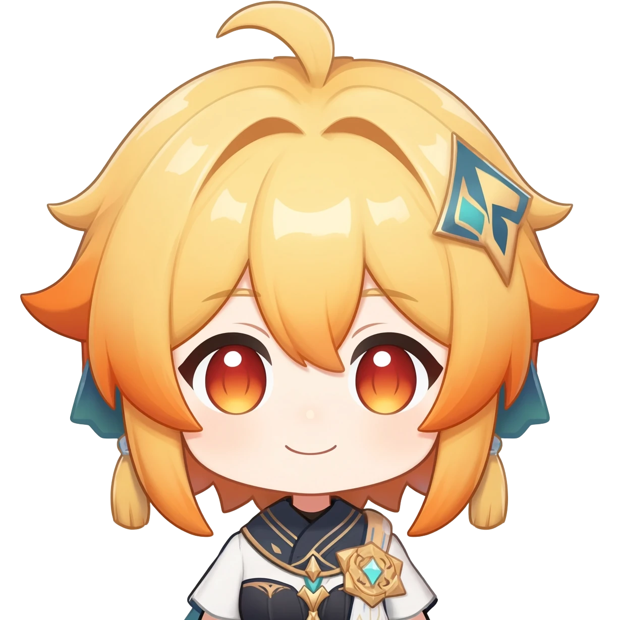 Cute Lumine from Genshin Impact in Hoyoverse Anime Style  emoji