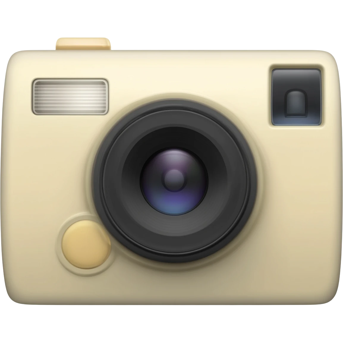 Crie uma câmera d polaroid bege emoji