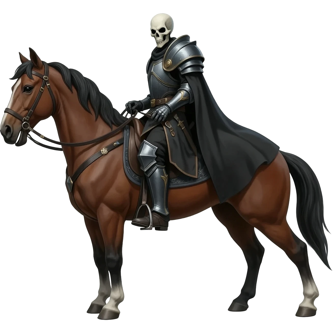 Death Knight in a horse (half Body) emoji