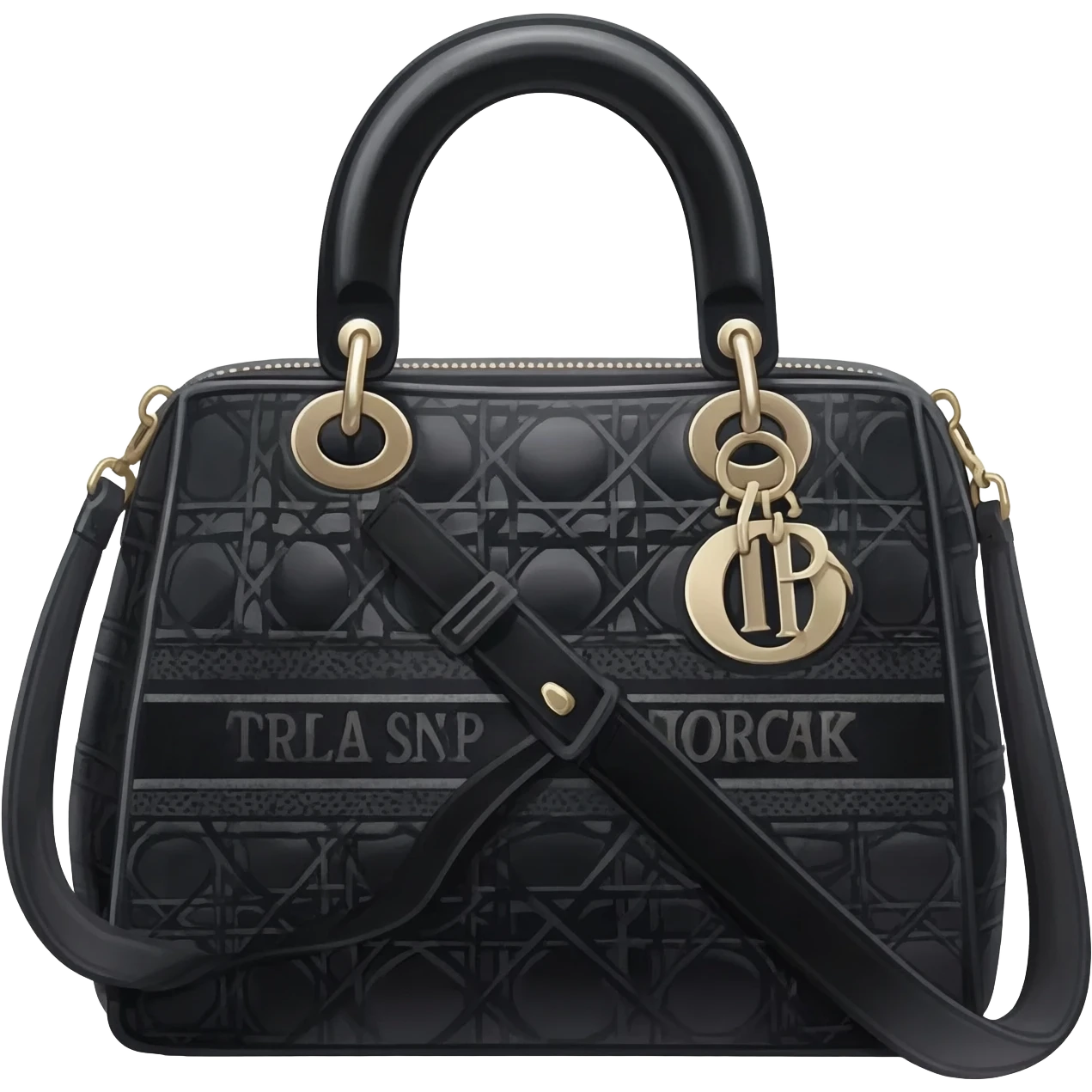black color lady dior bag emoji