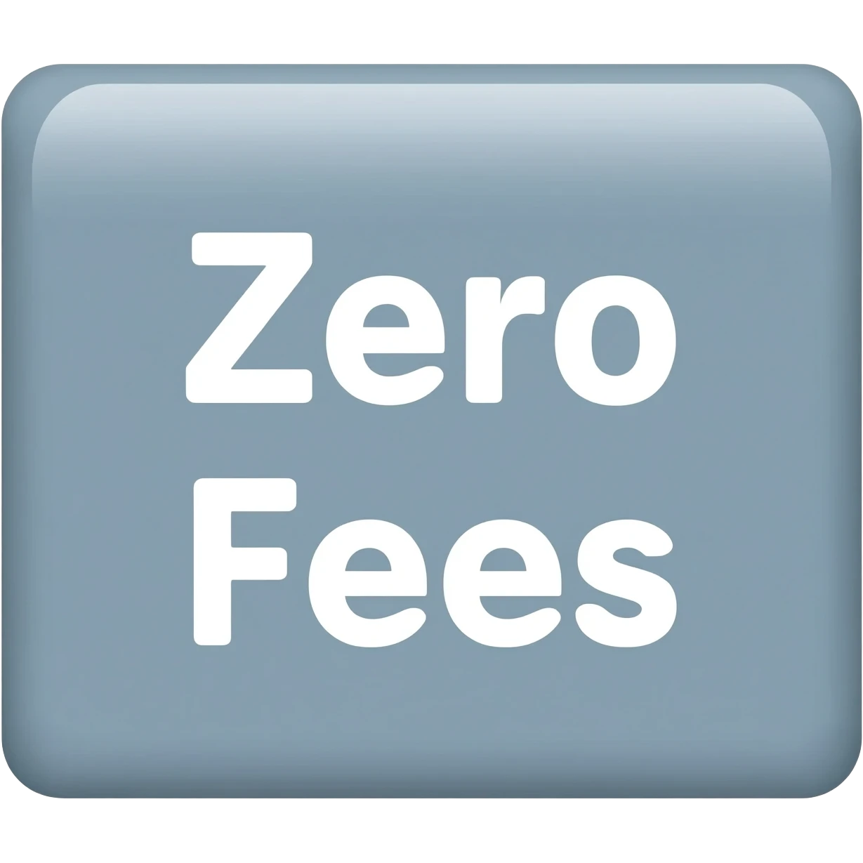 Zero fees emoji
