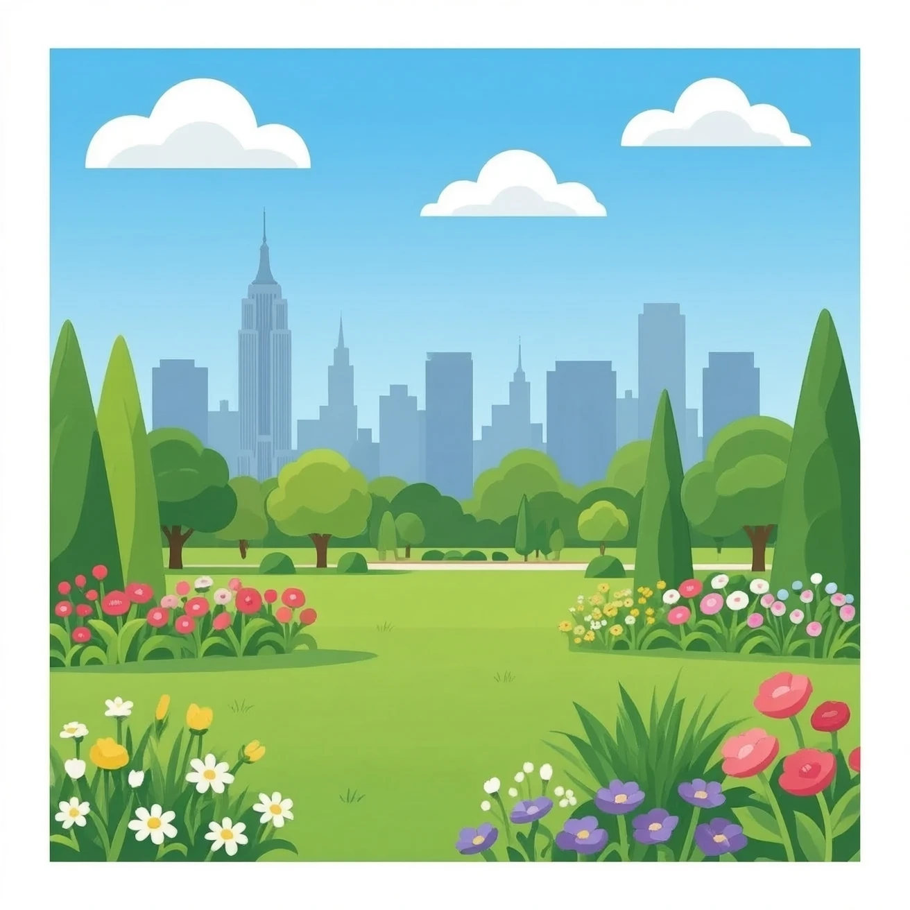 City garden emoji