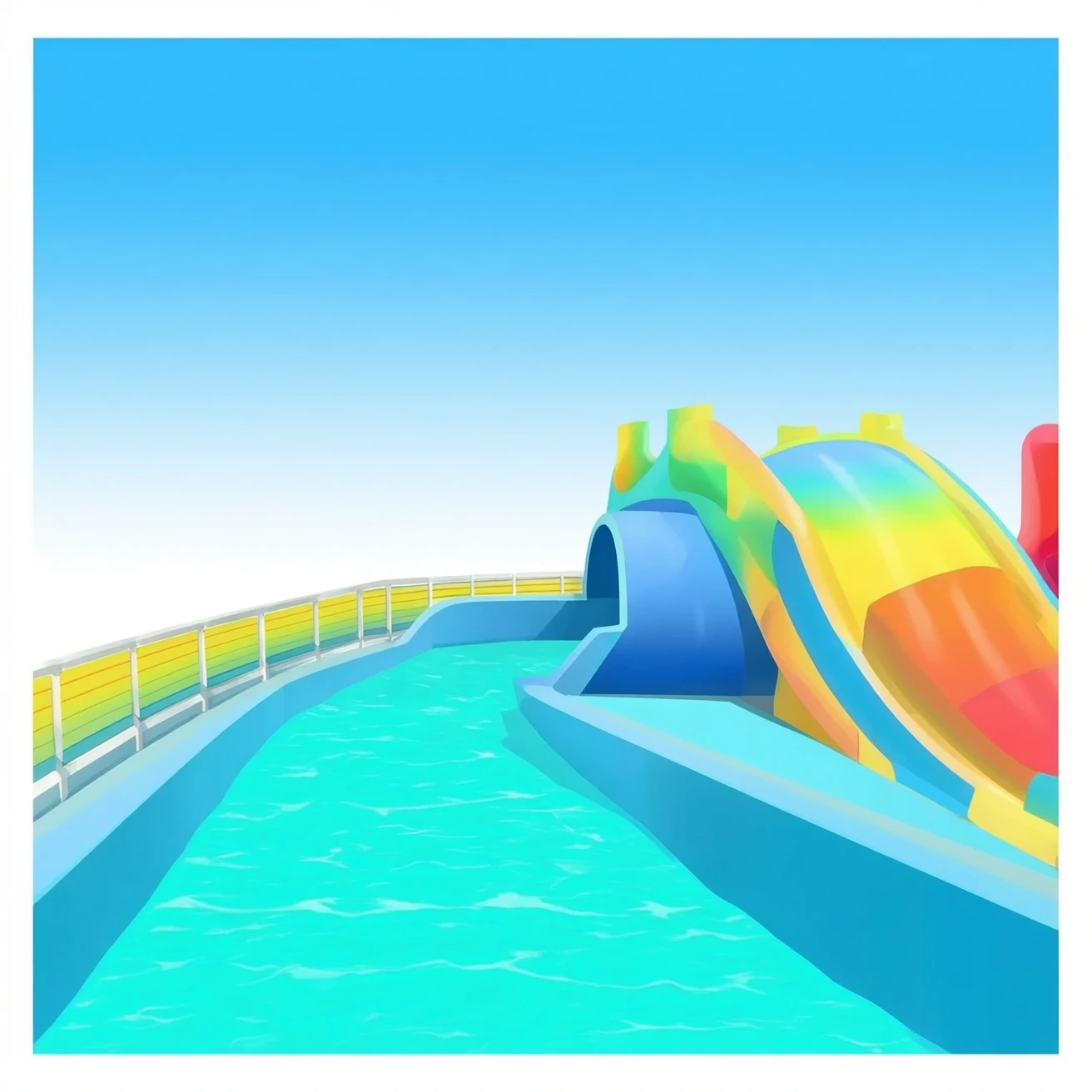 Water slide at the water park emoji
