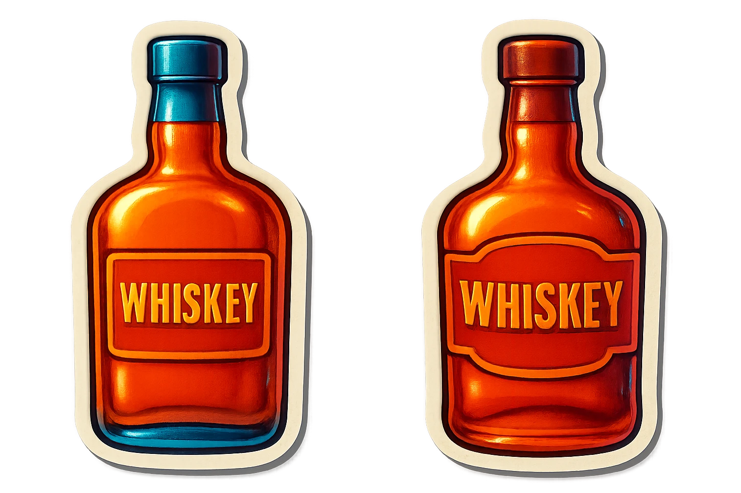 2 bottles of whiskey emoji