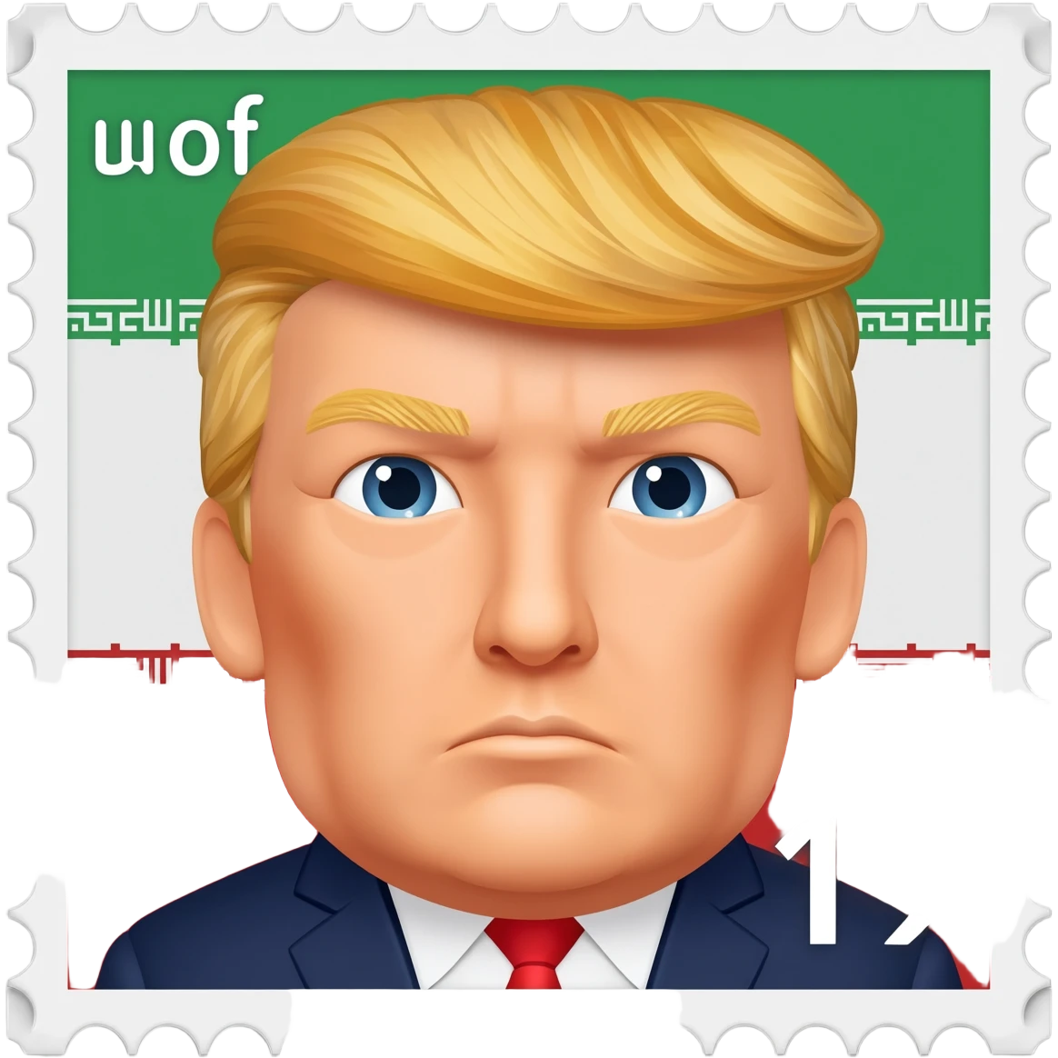 dente of iran stamp trump emoji