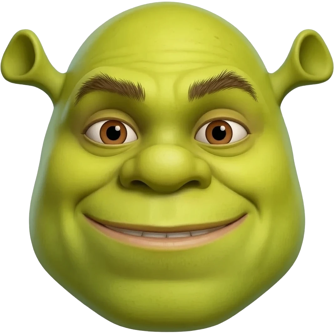 Baddie shrek emoji