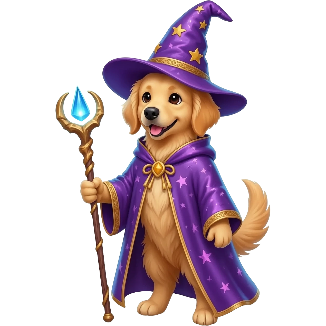 Dog wizard emoji