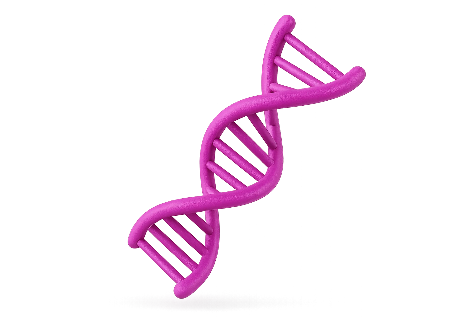 DNA 3D MAGENTA FLUTTUA IN ARIA emoji