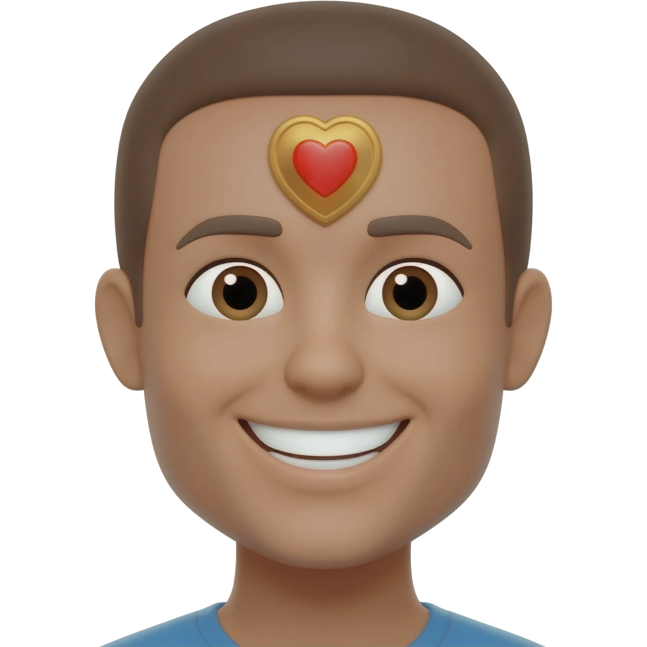 Happy emoji with a heart emoji