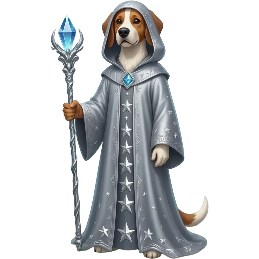 Dog wizard emoji
