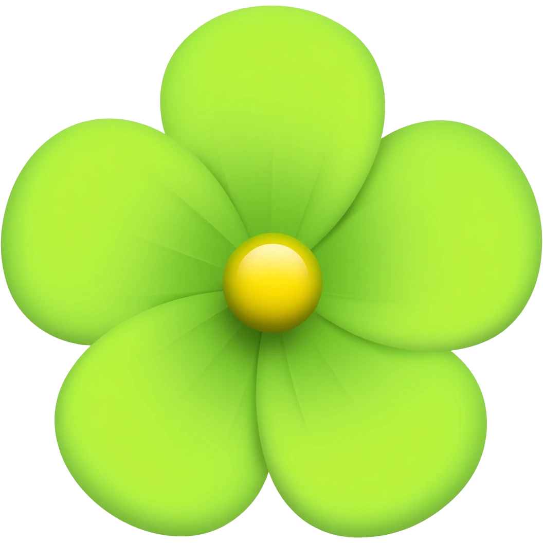 A lime green flower emoji emoji