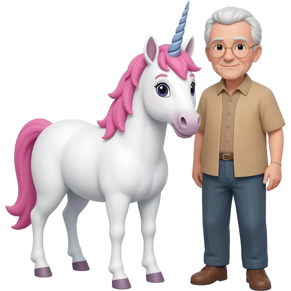 unicorn & elderly person emoji