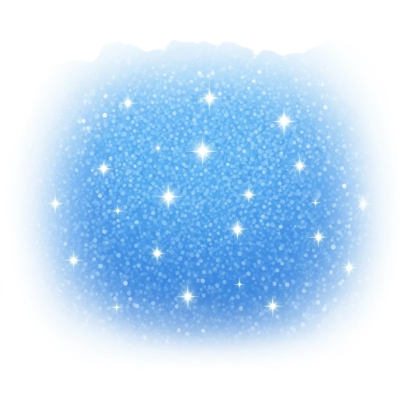 small blue sparkles emoji