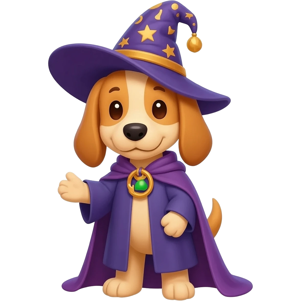 Dog wizard emoji