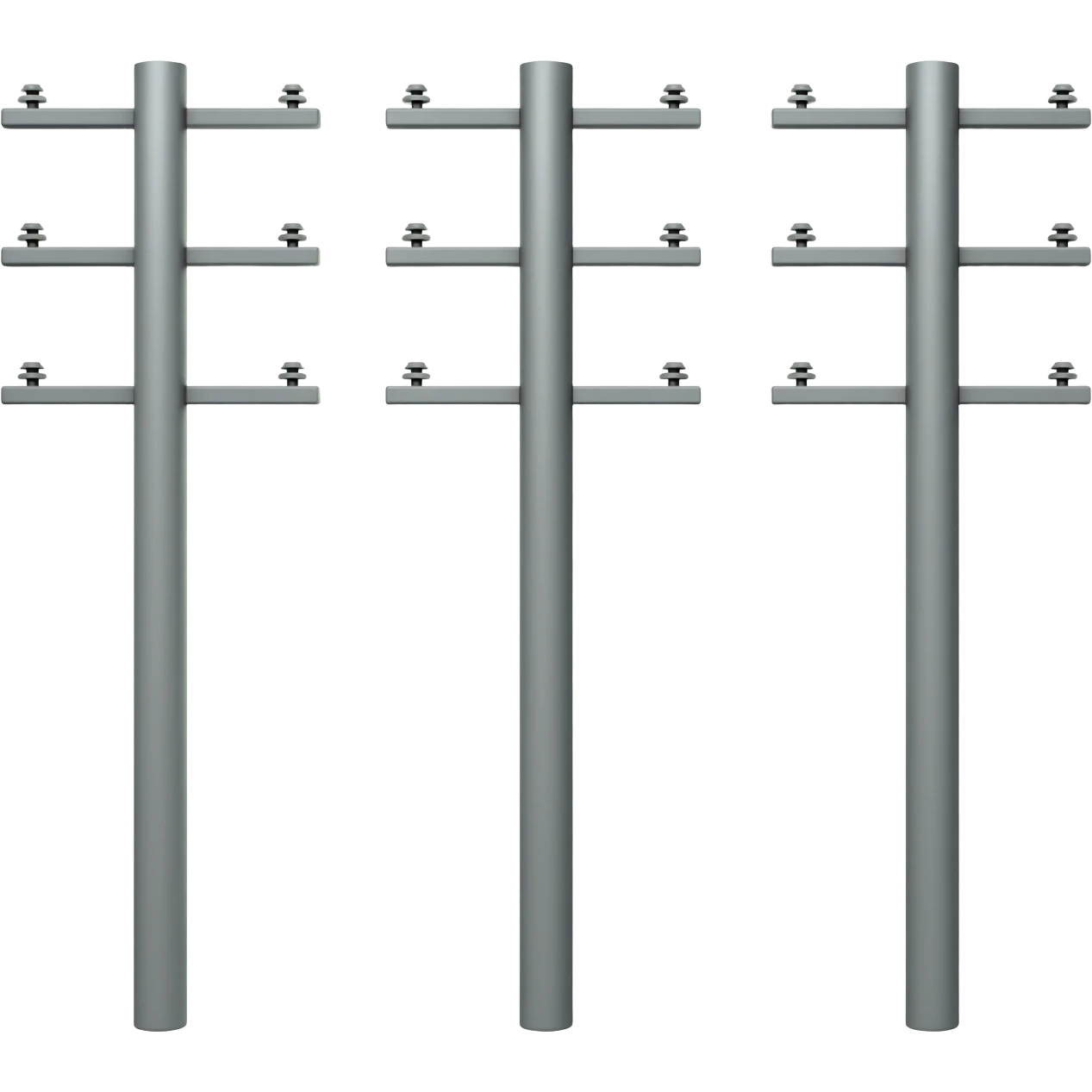 grey electricity poles emoji