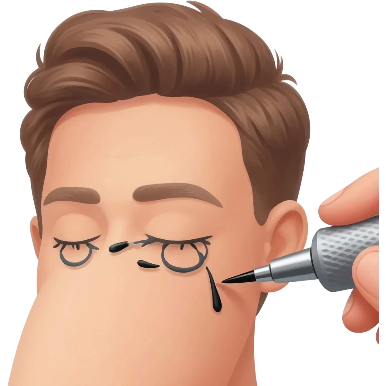 Eyebrow tattooing emoji