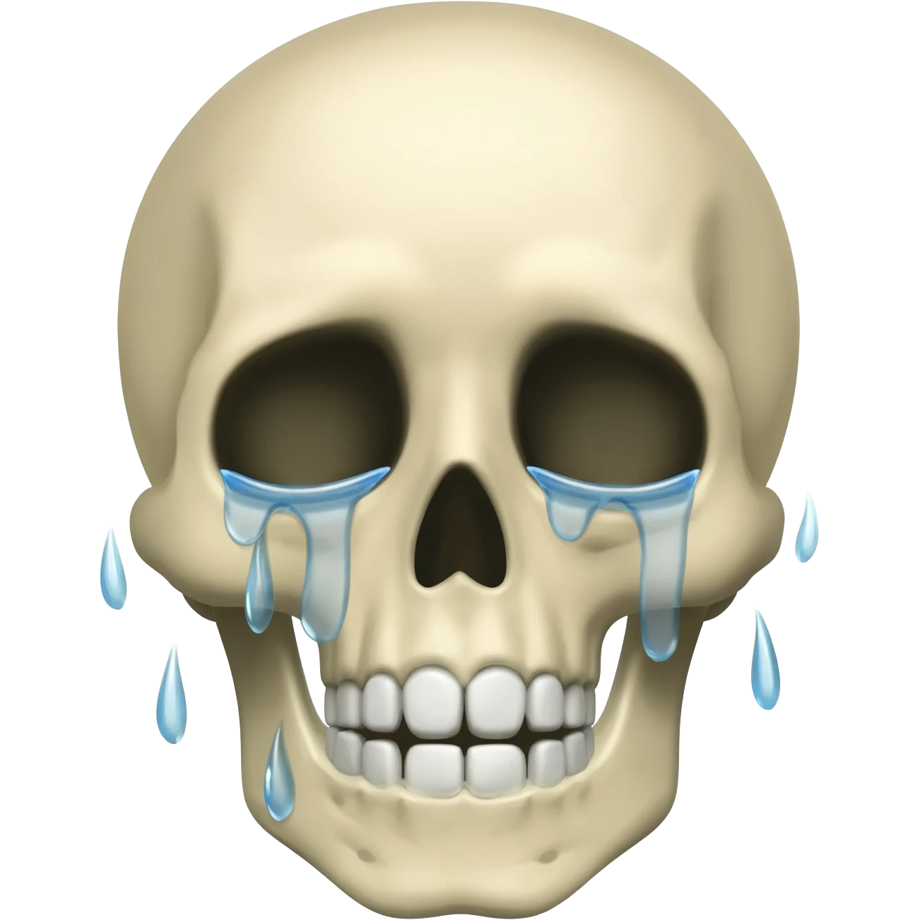 Laughing crying skull emoji