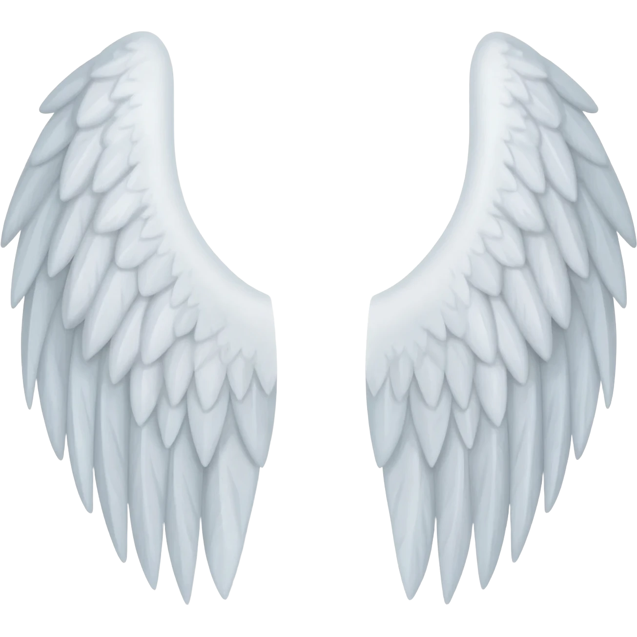 Can you make 2 angel wings left and right emoji