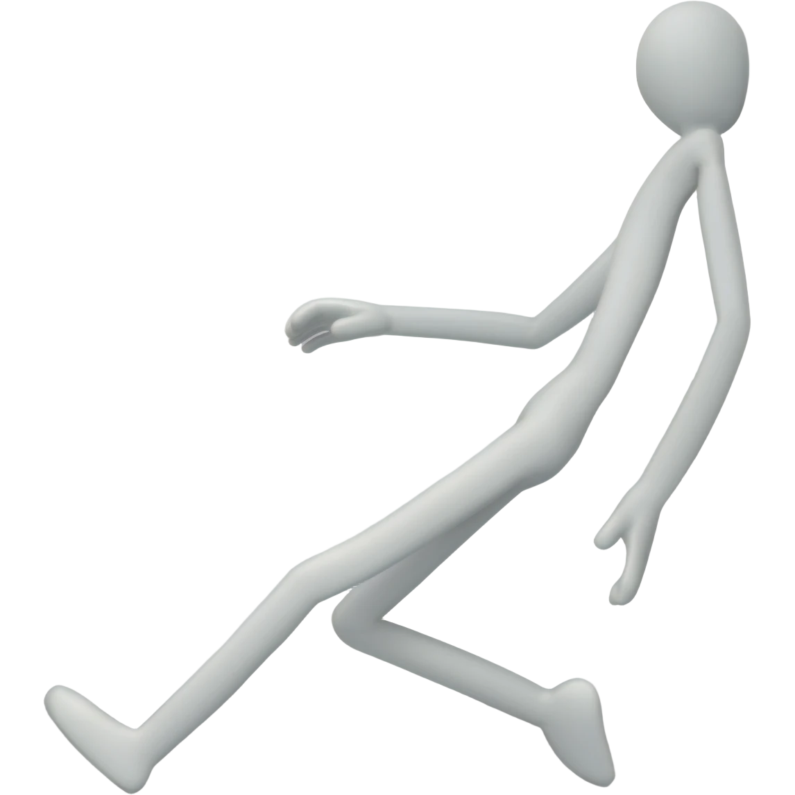 stick figure laying on a wall emoji