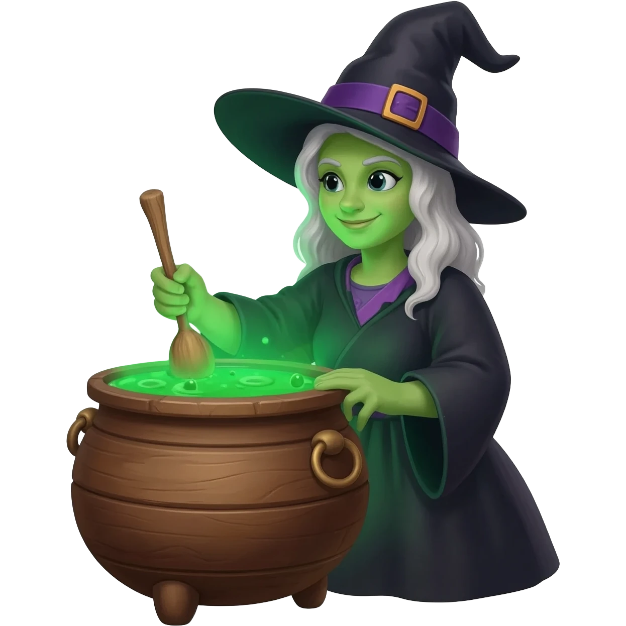green witch cooking potion emoji