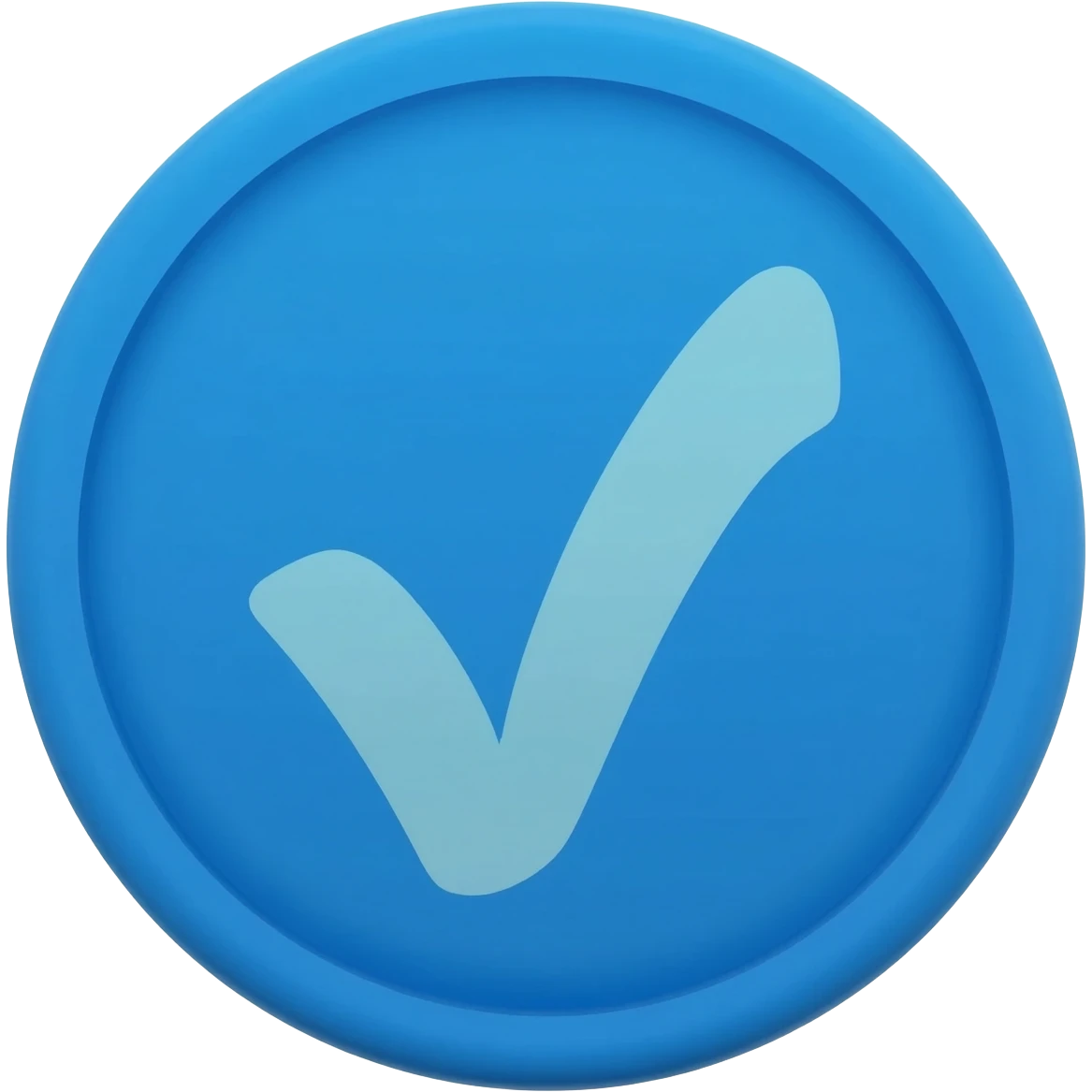Blue verification badge emoji