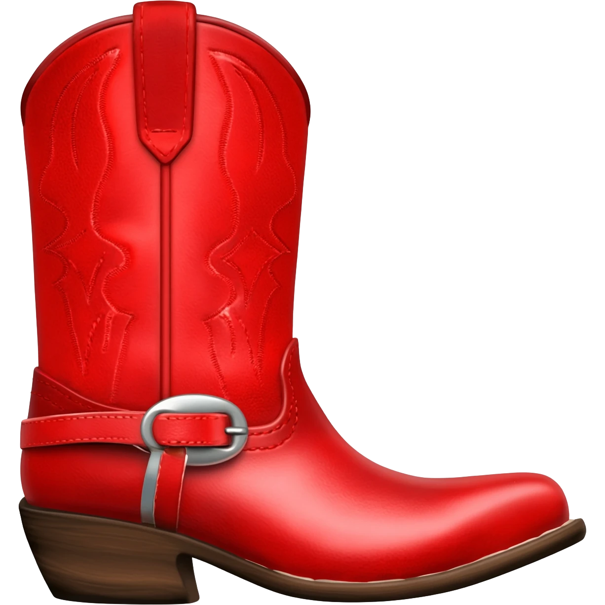 Red Cowboy boot emoji