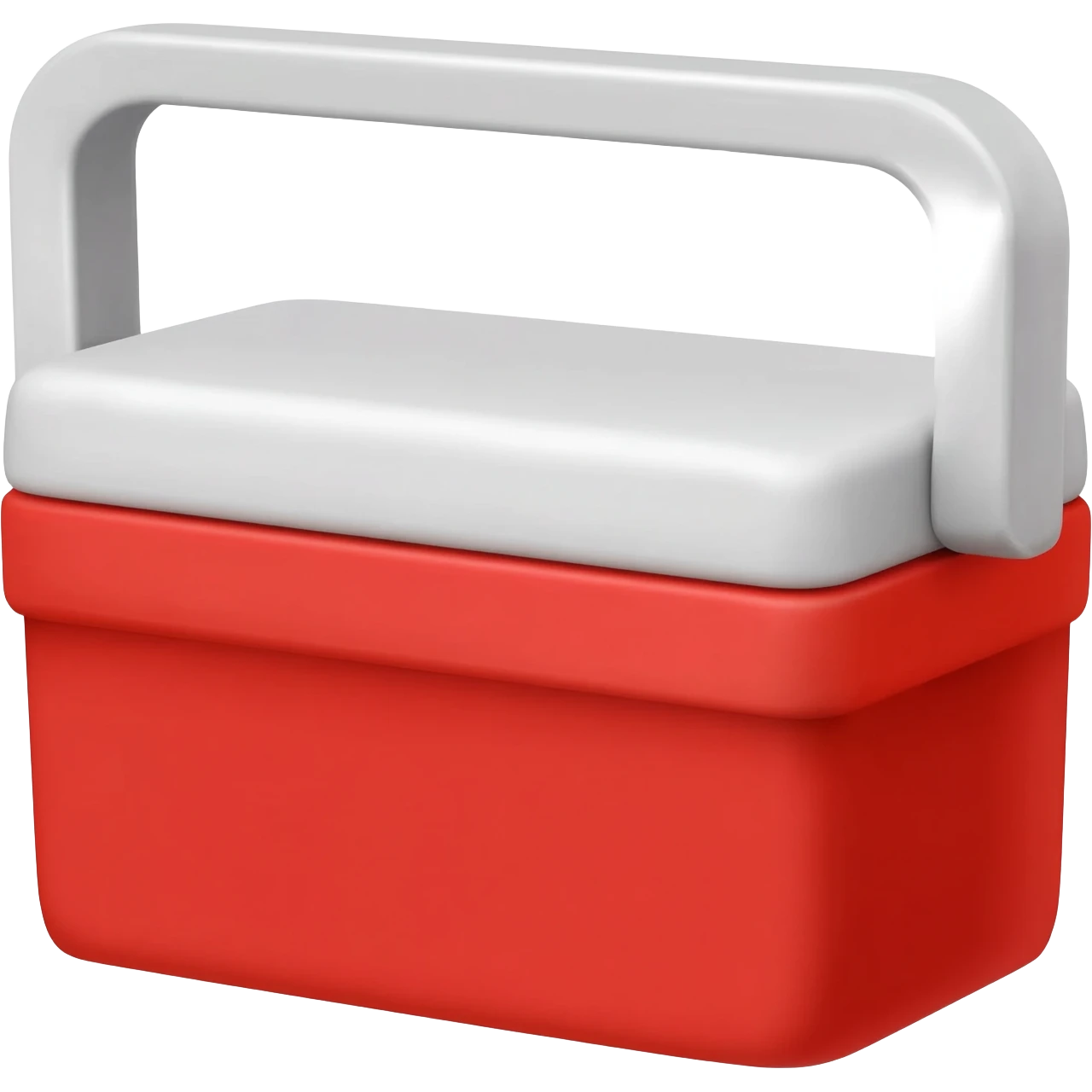 red and white cooler emoji