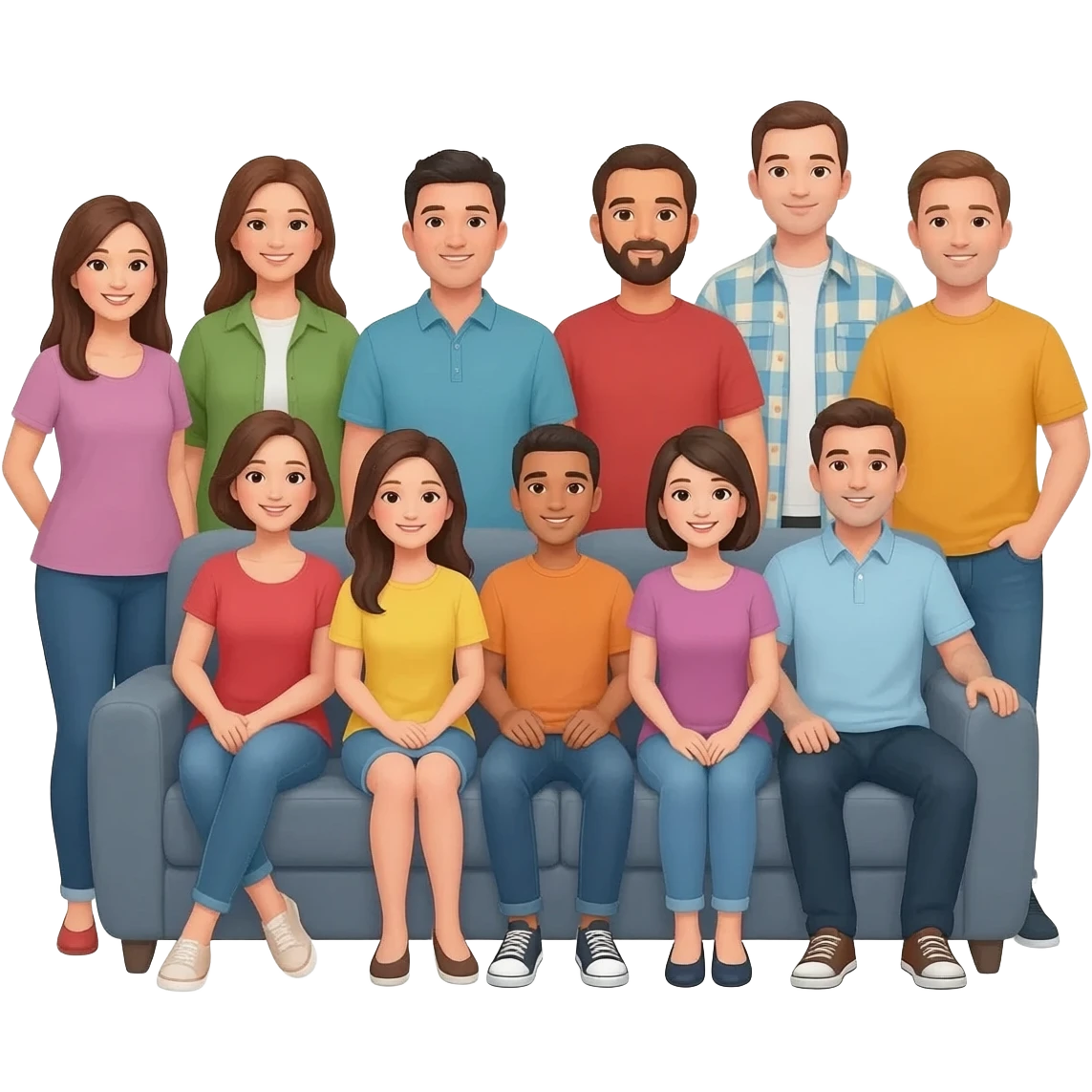 Fifteen people shared a two-bedroom emoji