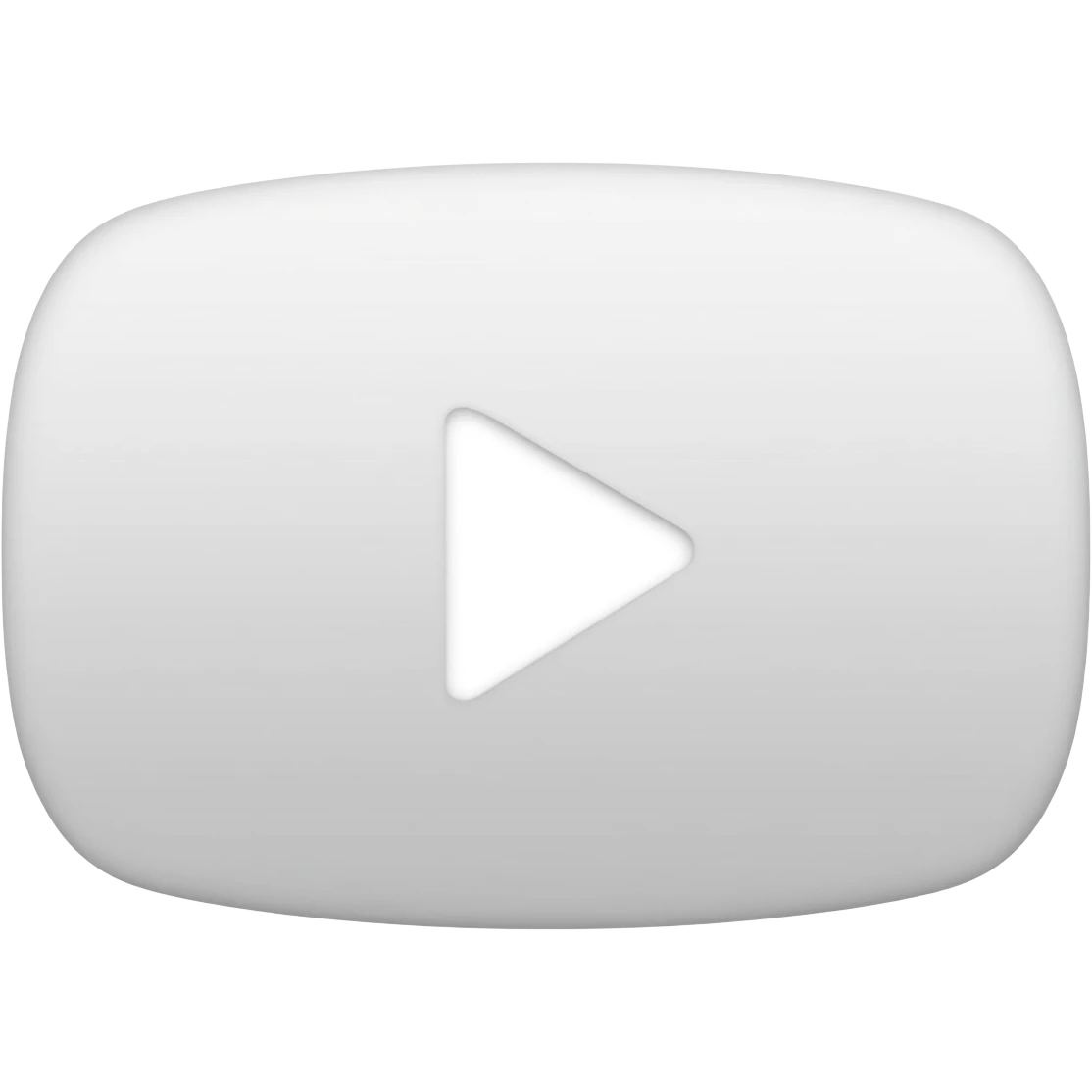 white YouTube  emoji