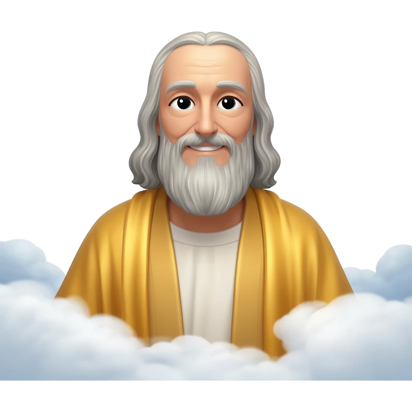 Almighty God in heaven as a wise old ma emoji