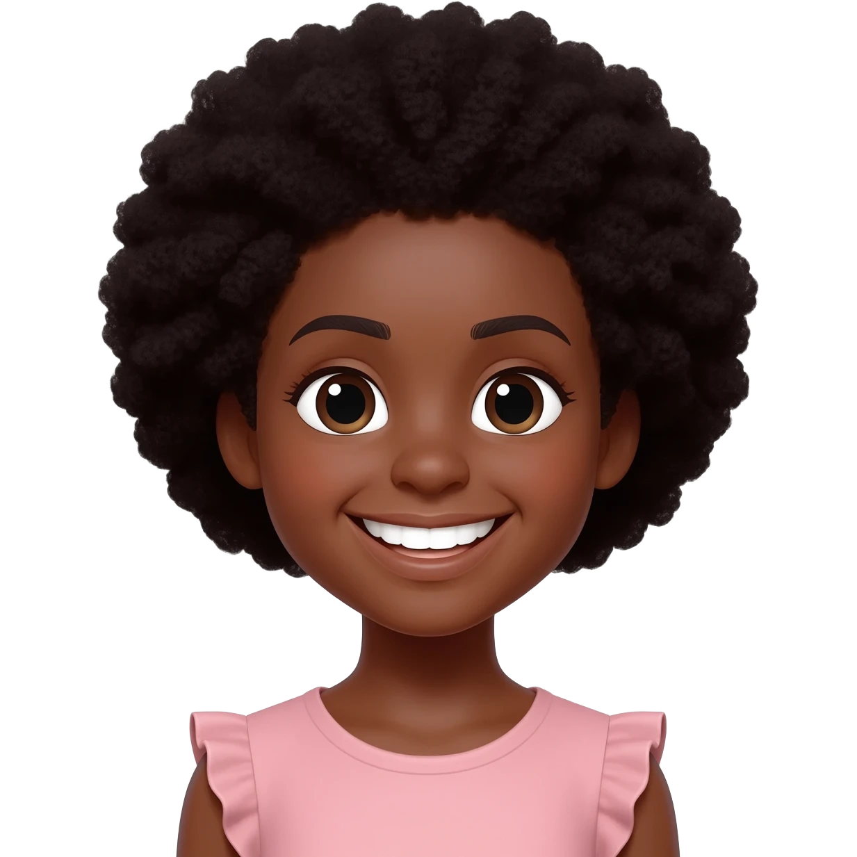 Smiley emoji black girl emoji