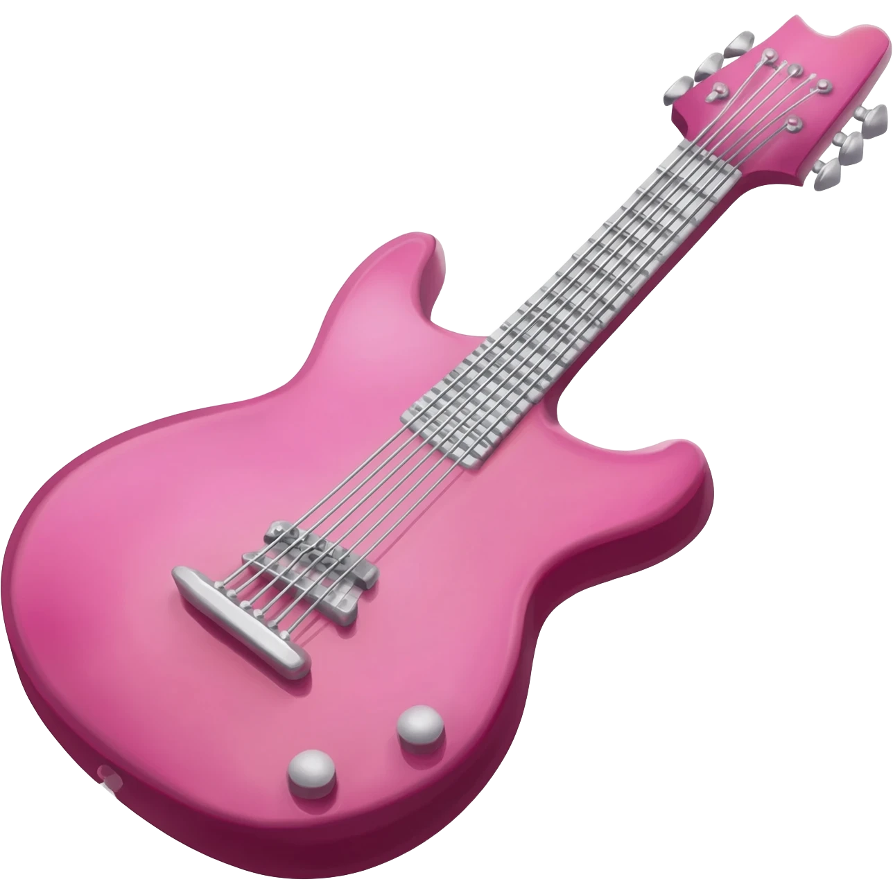 Pink electric guitar emoji