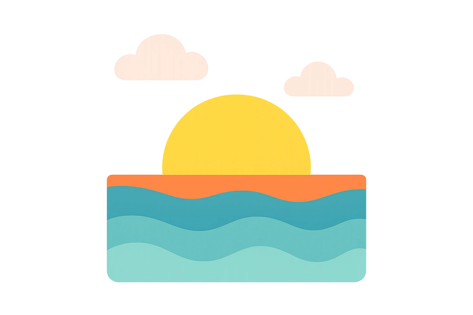 ocean sunset horizon emoji