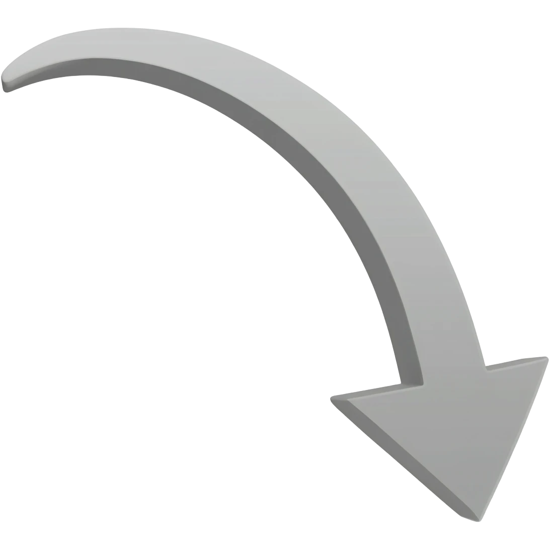 Down arrow curving right emoji