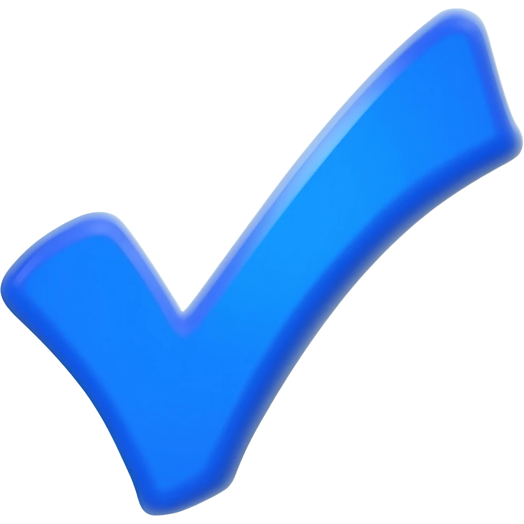 Verificado azul palomita emoji