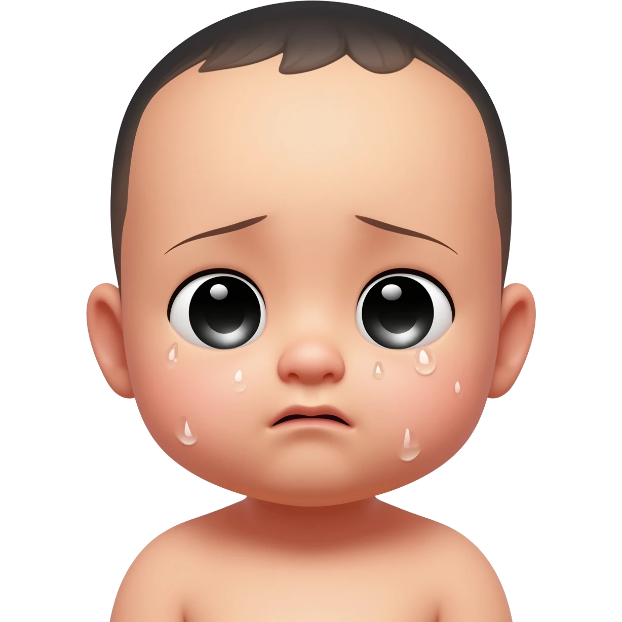 crying male baby japanese no tears emoji