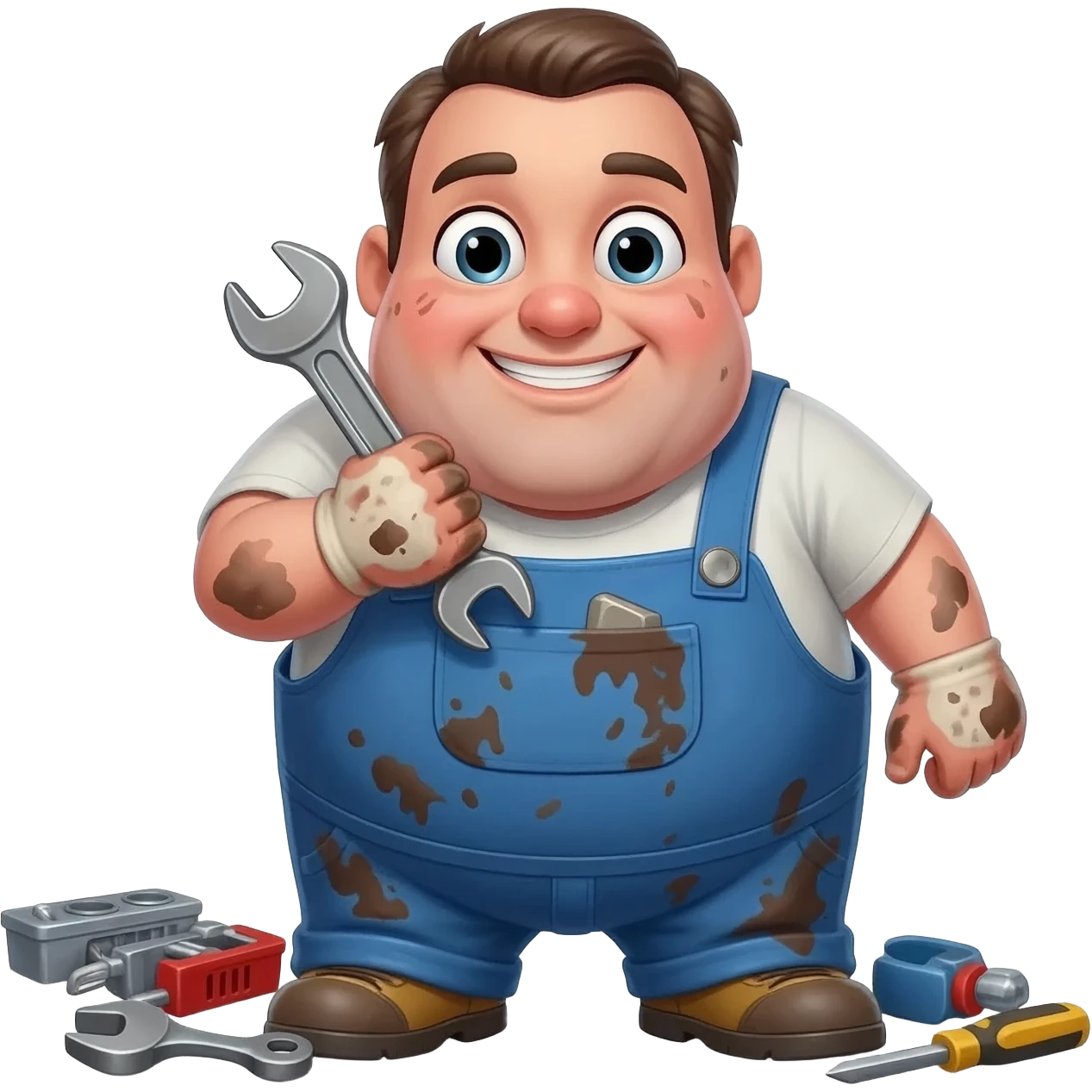Fat mechanic emoji
